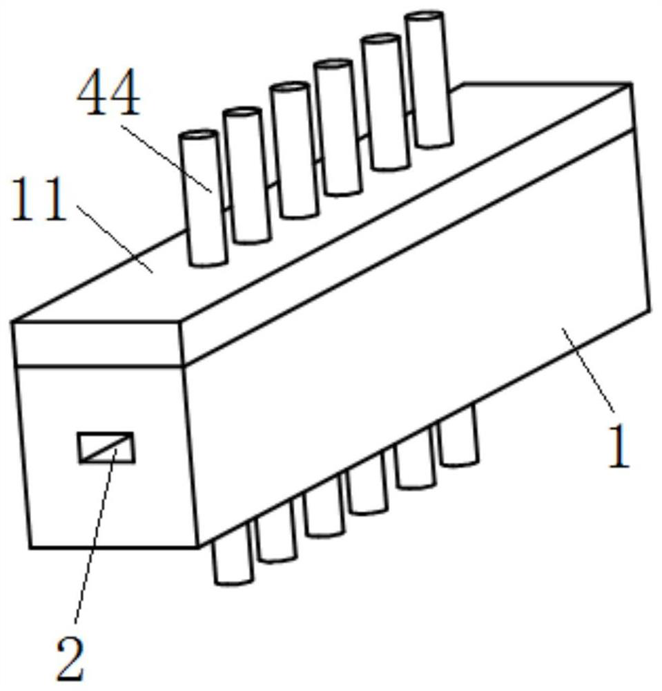 A waveguide step attenuator