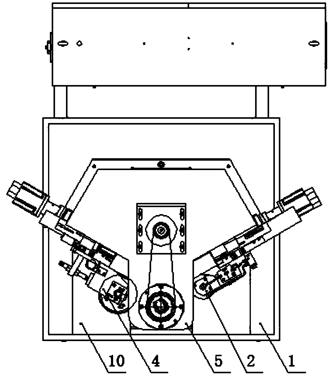 Vertical numerical control gear chamfering machine