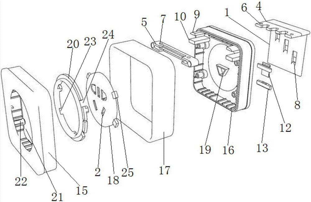 Buckle-type plug-piece socket