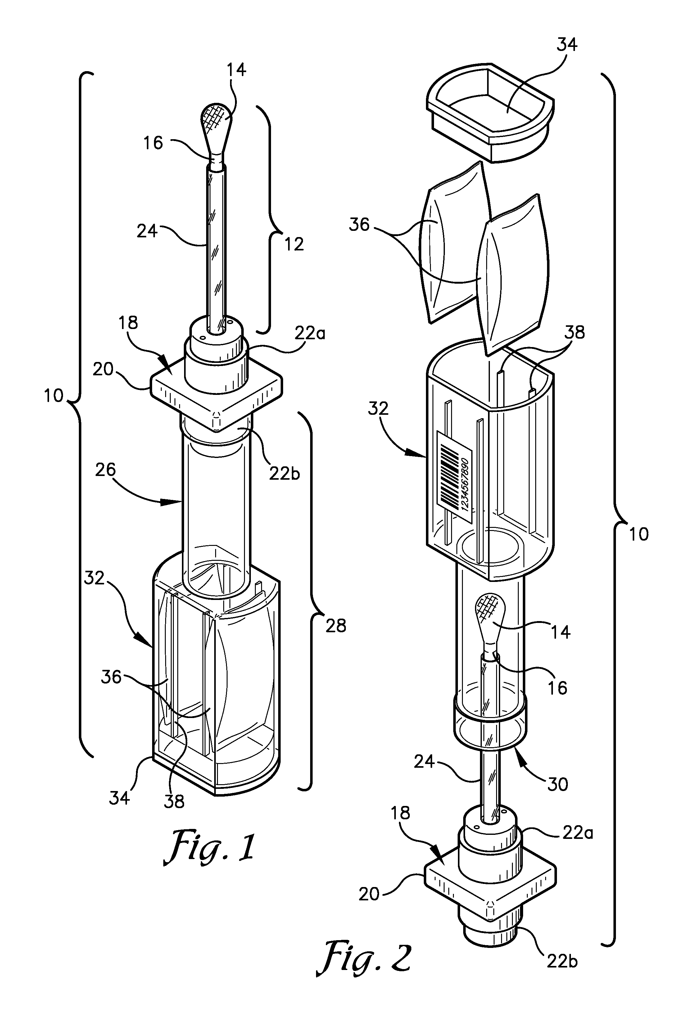 Evidence collector with integral quantified reagents and method of modulating specimen drying time