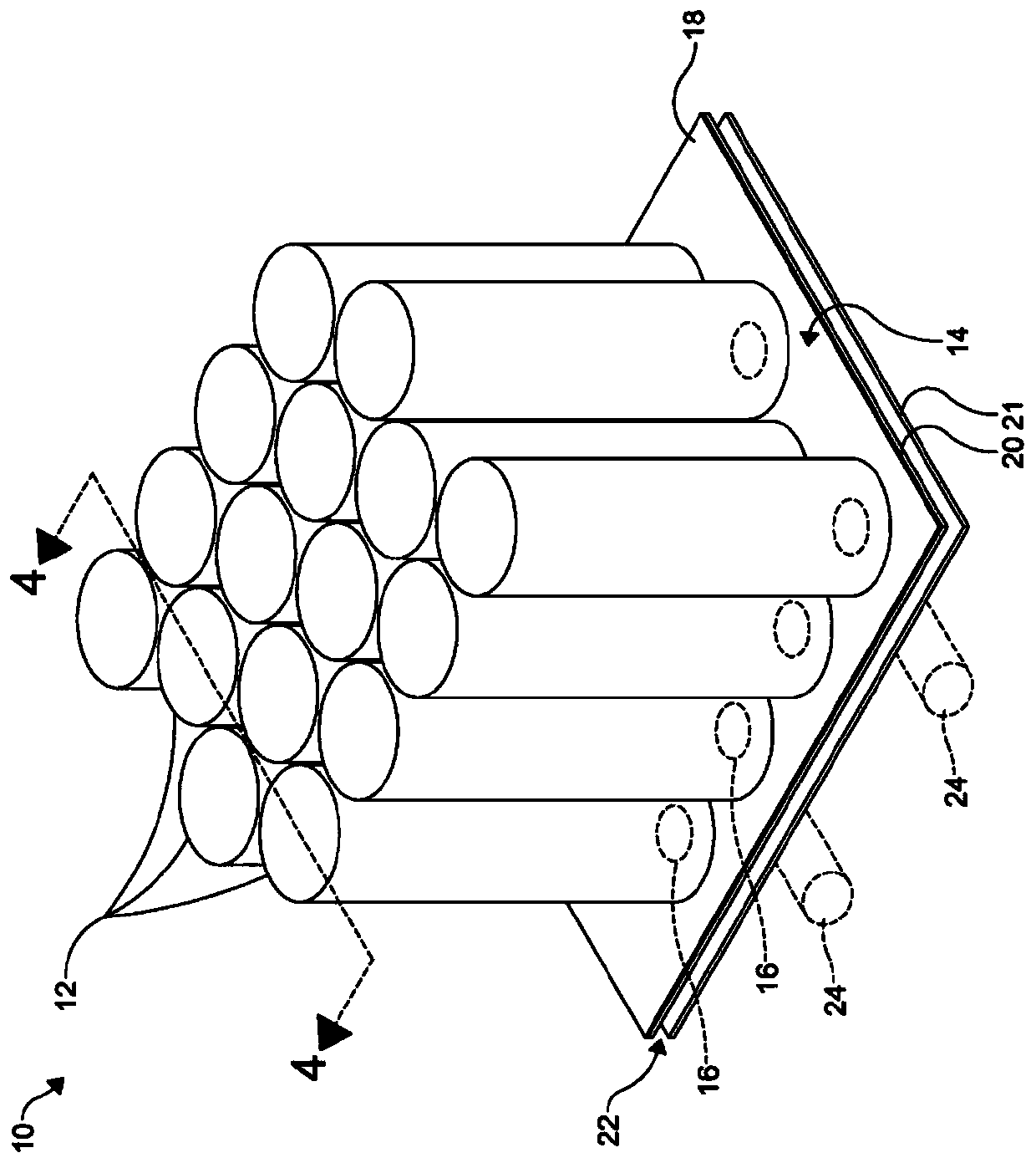 Battery cooling plate with integrated air vents