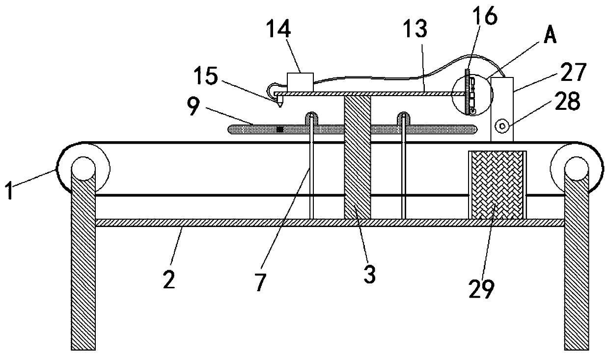 Feeding device for code spraying of new energy batteries