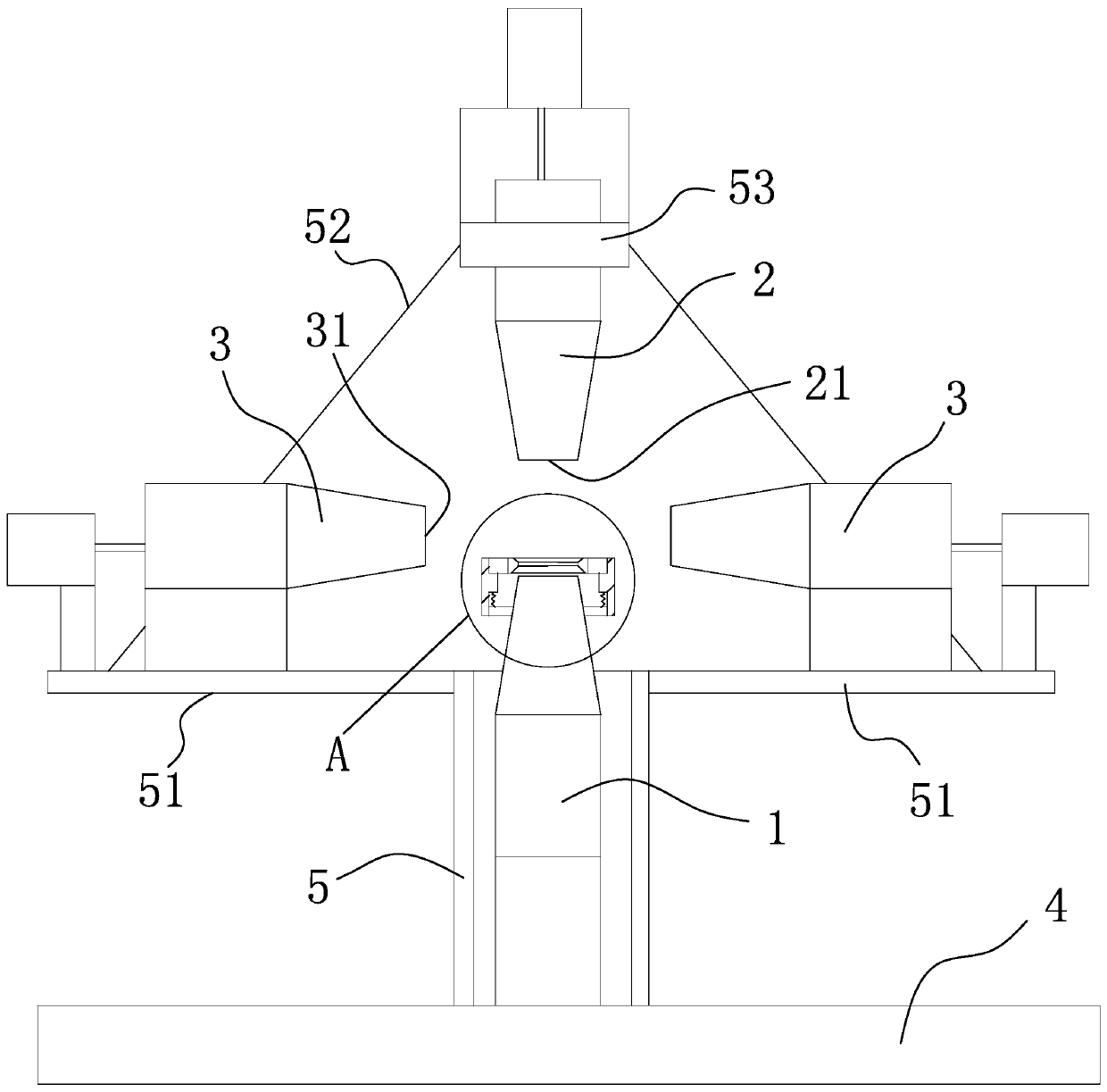 Magnetizing device and magnetizing method for six-sided magnetic levitation body