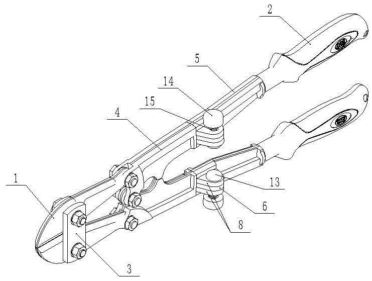 Foldable bolt clippers