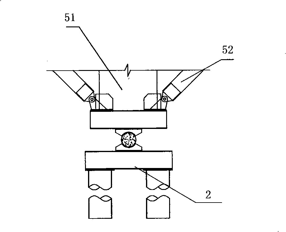 Wharf crane and construction method