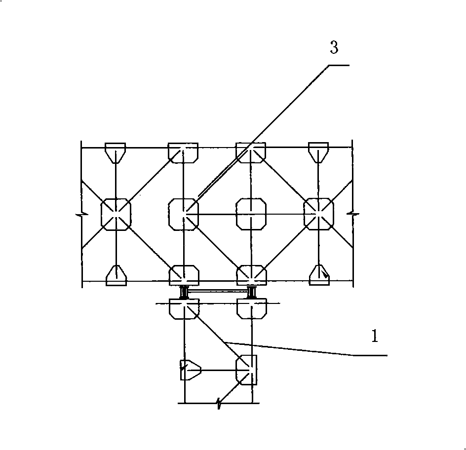 Wharf crane and construction method