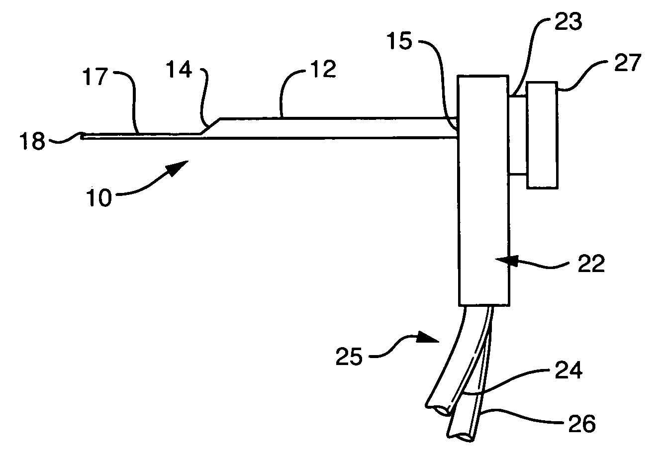 Ductal lavage catheter having an off-axis tip