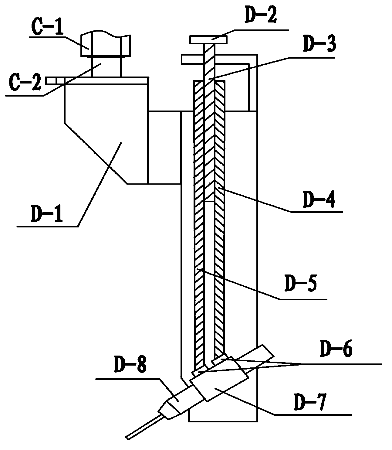 Welding gun regulating device applied to welding of horizontal H-shaped steel