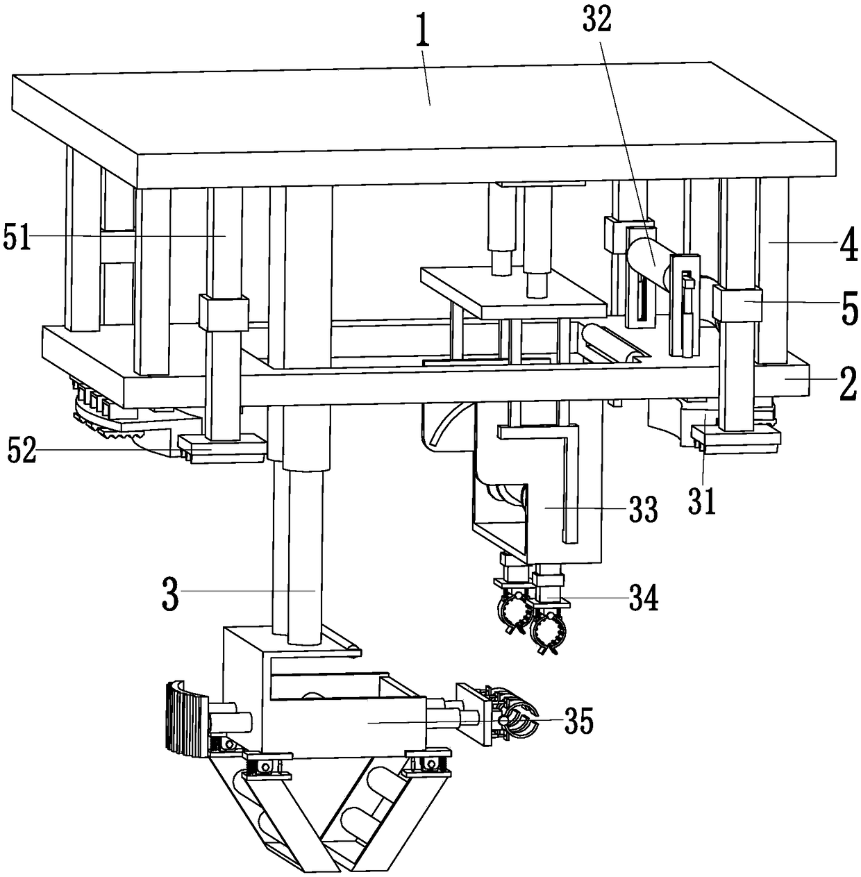 Cable well cable paving equipment