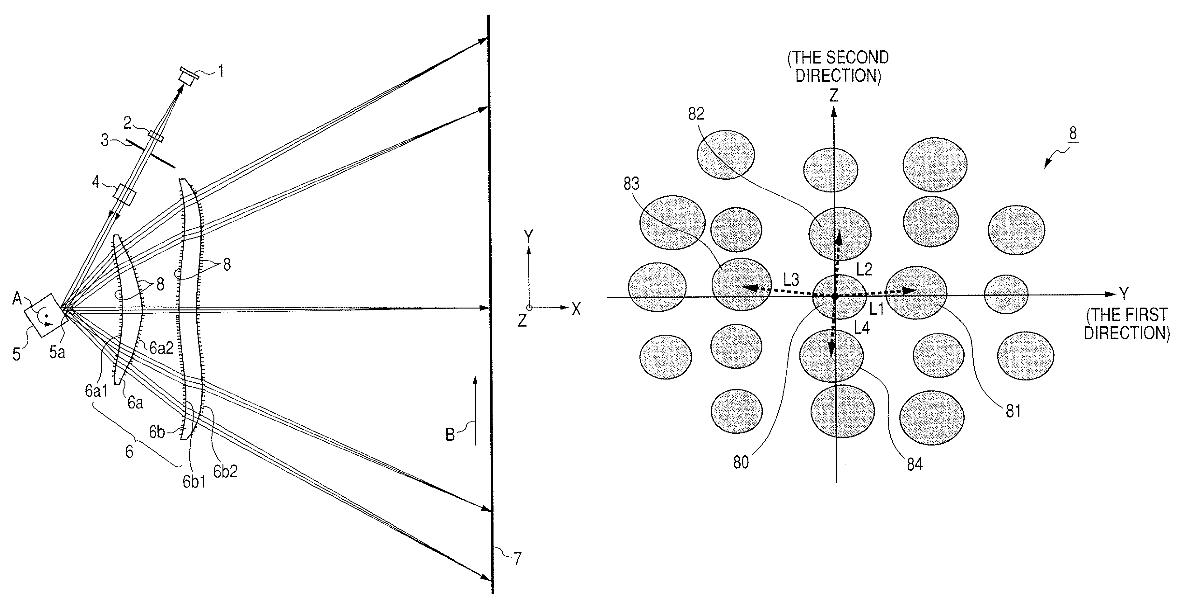 Optical element and optical scanning device using the same