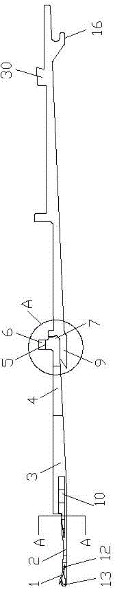 Knitting mechanism of flat knitting machine