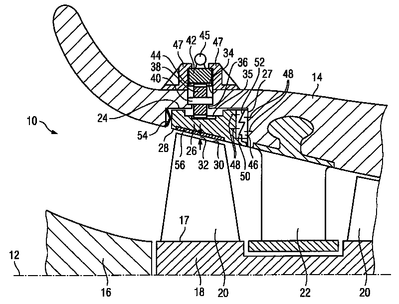 Passage wall section for an annular flow passage of an axial turbomachine with radial gap adjustment