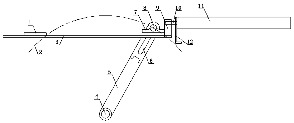 Linear pneumatic drive device for overturning platform