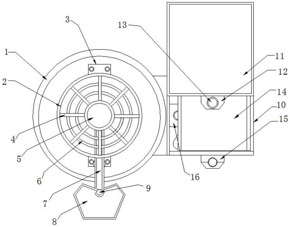 Rainwater grate anti-blocking device for water conservancy waterlogging-free engineering