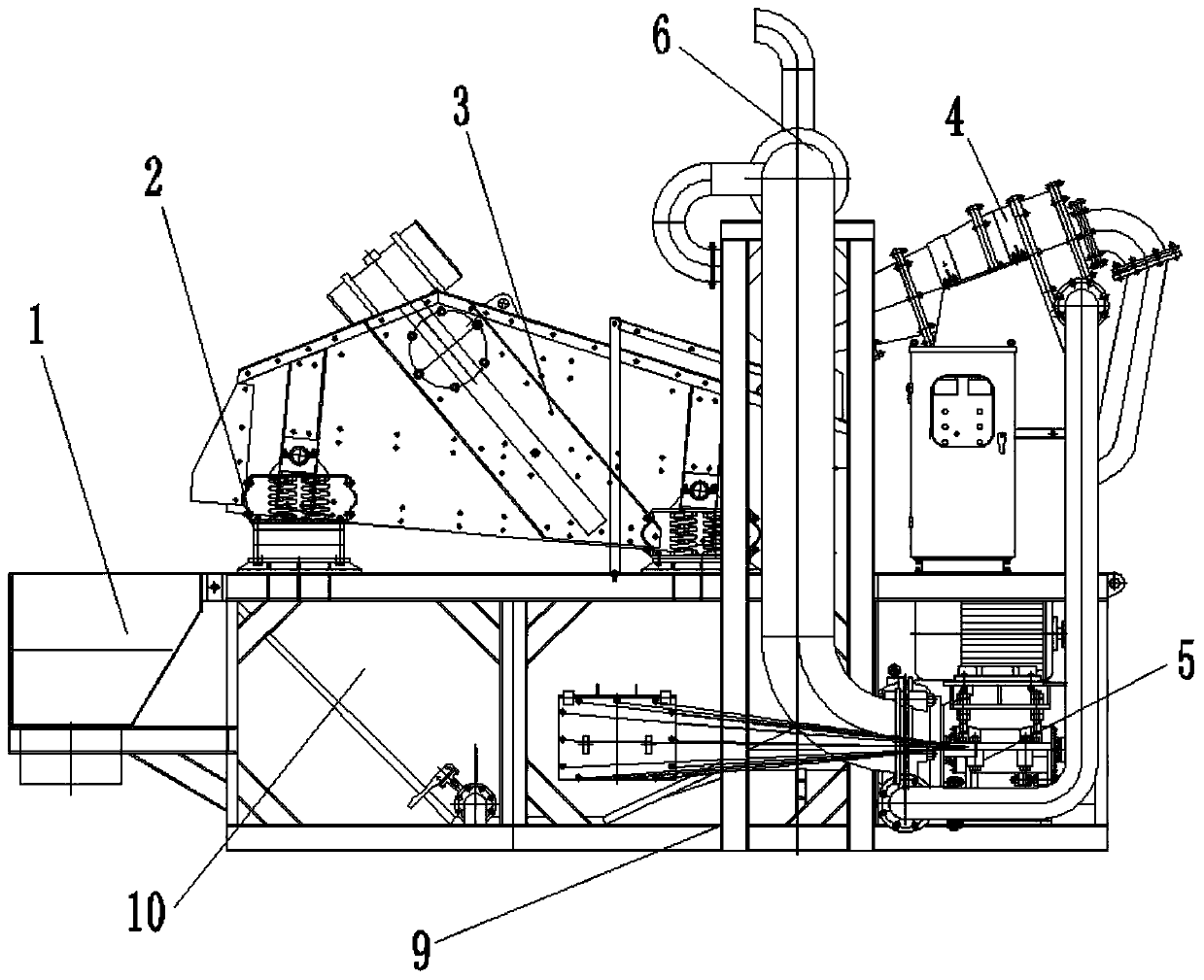 Novel slurry treatment device