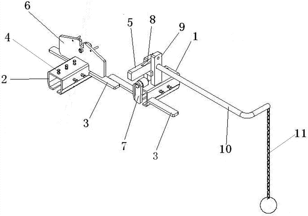 Crane track change and docking device