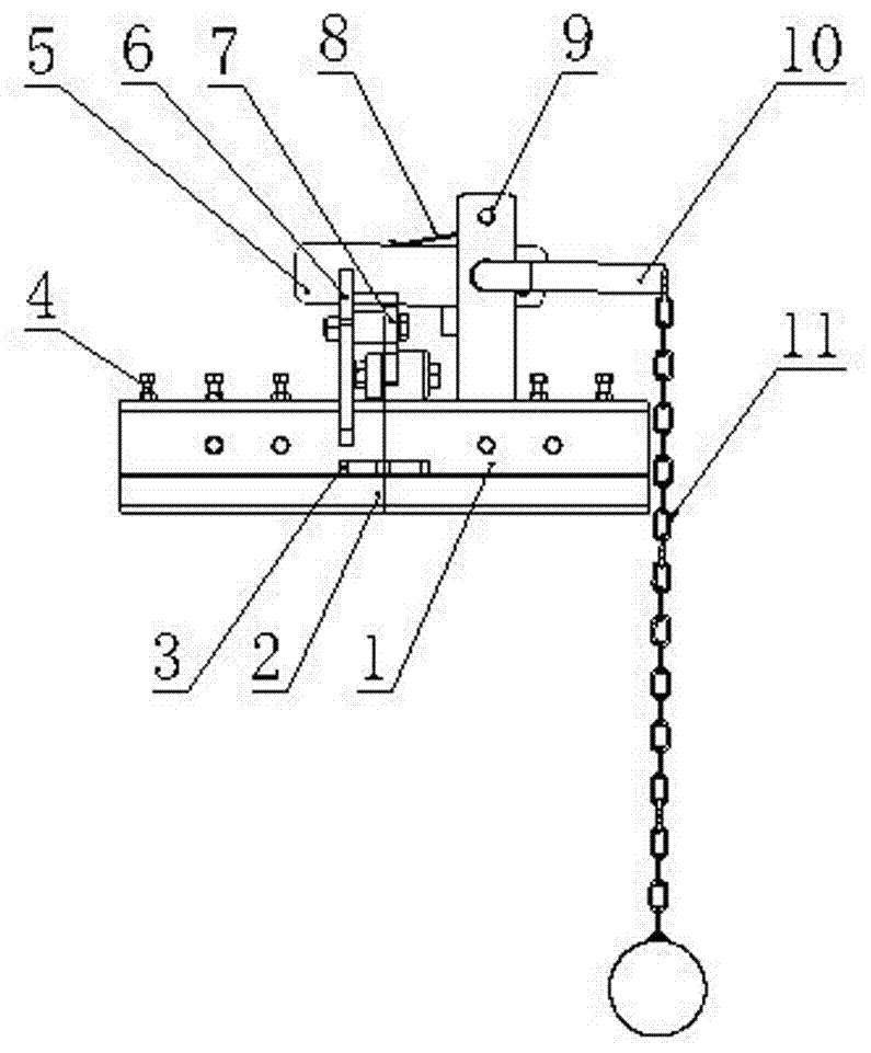 Crane track change and docking device