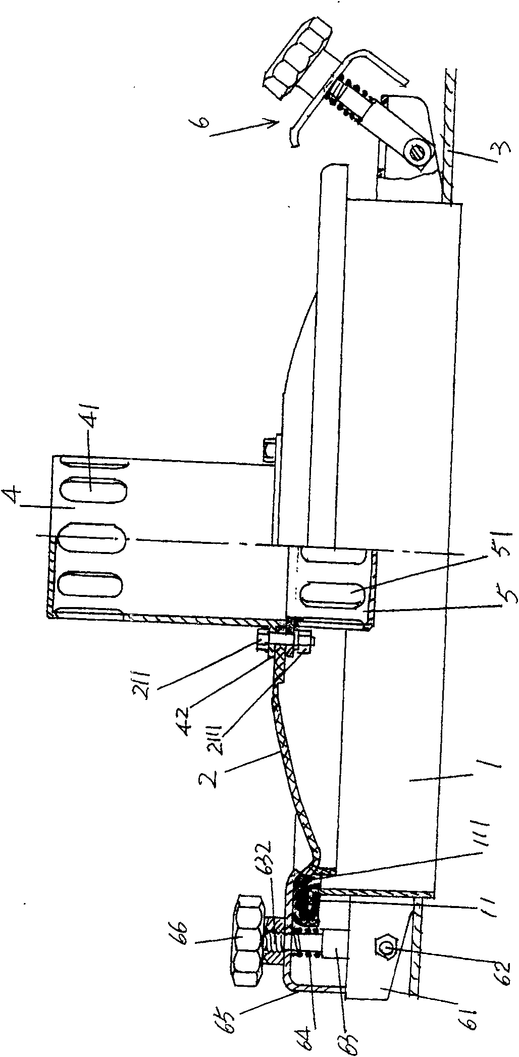 Can cover structure used in fire-fighting vehicle