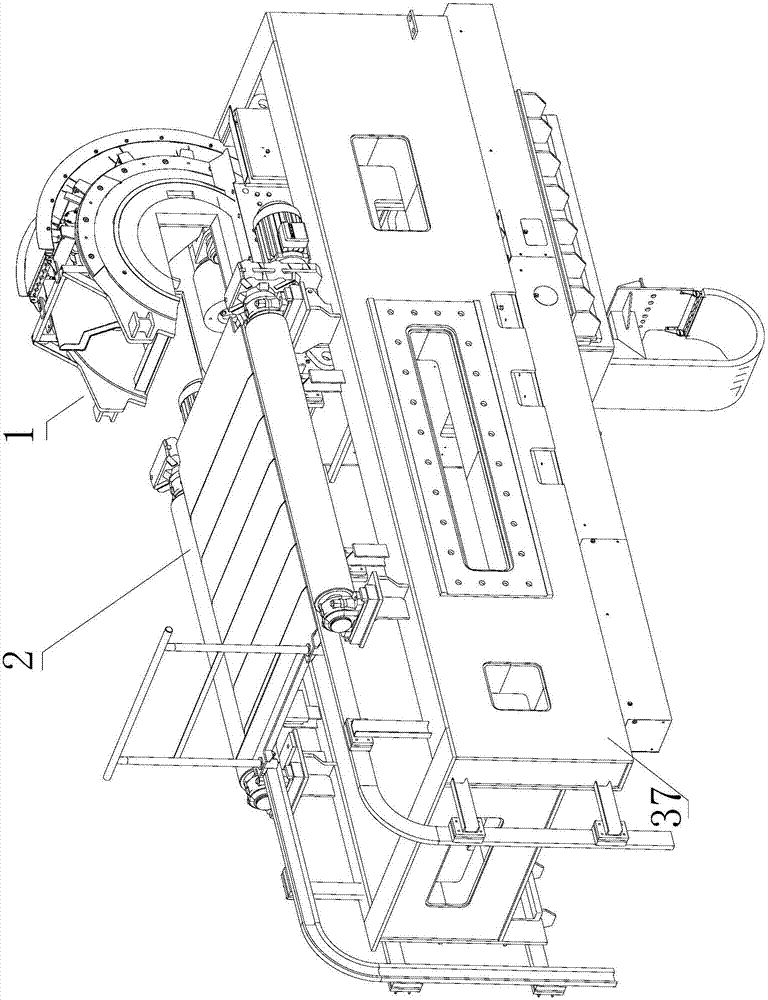 Tilting head and tong-type tilting machine