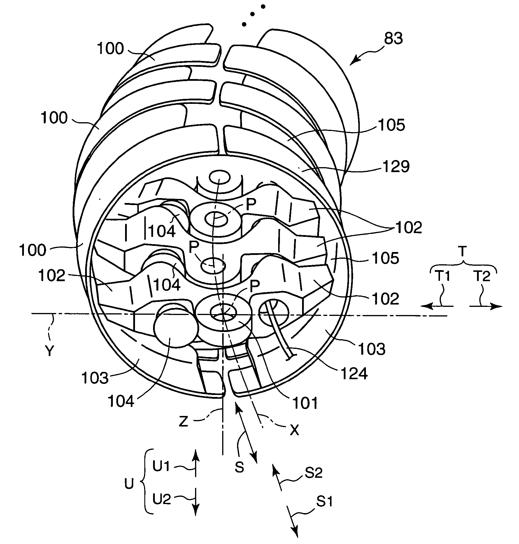 Deformable structure and cable support system