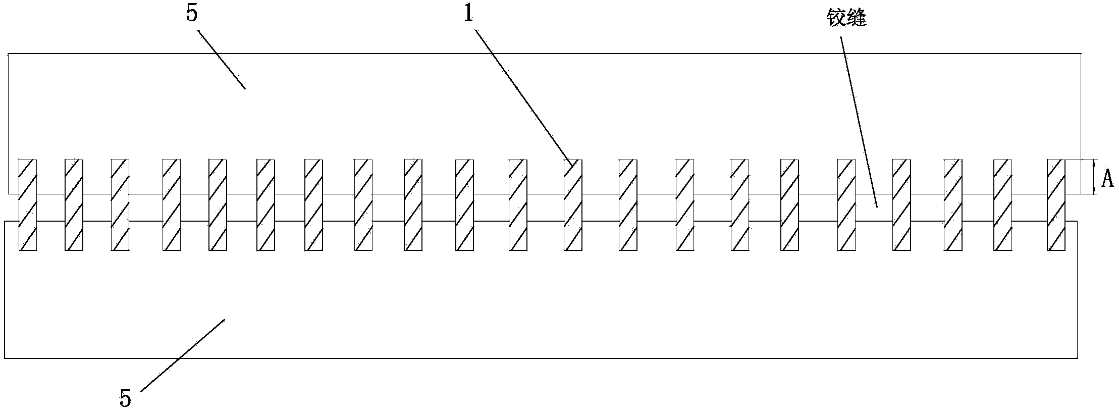 Bridge hinge joint reinforcing method through transverse anchoring steel plates