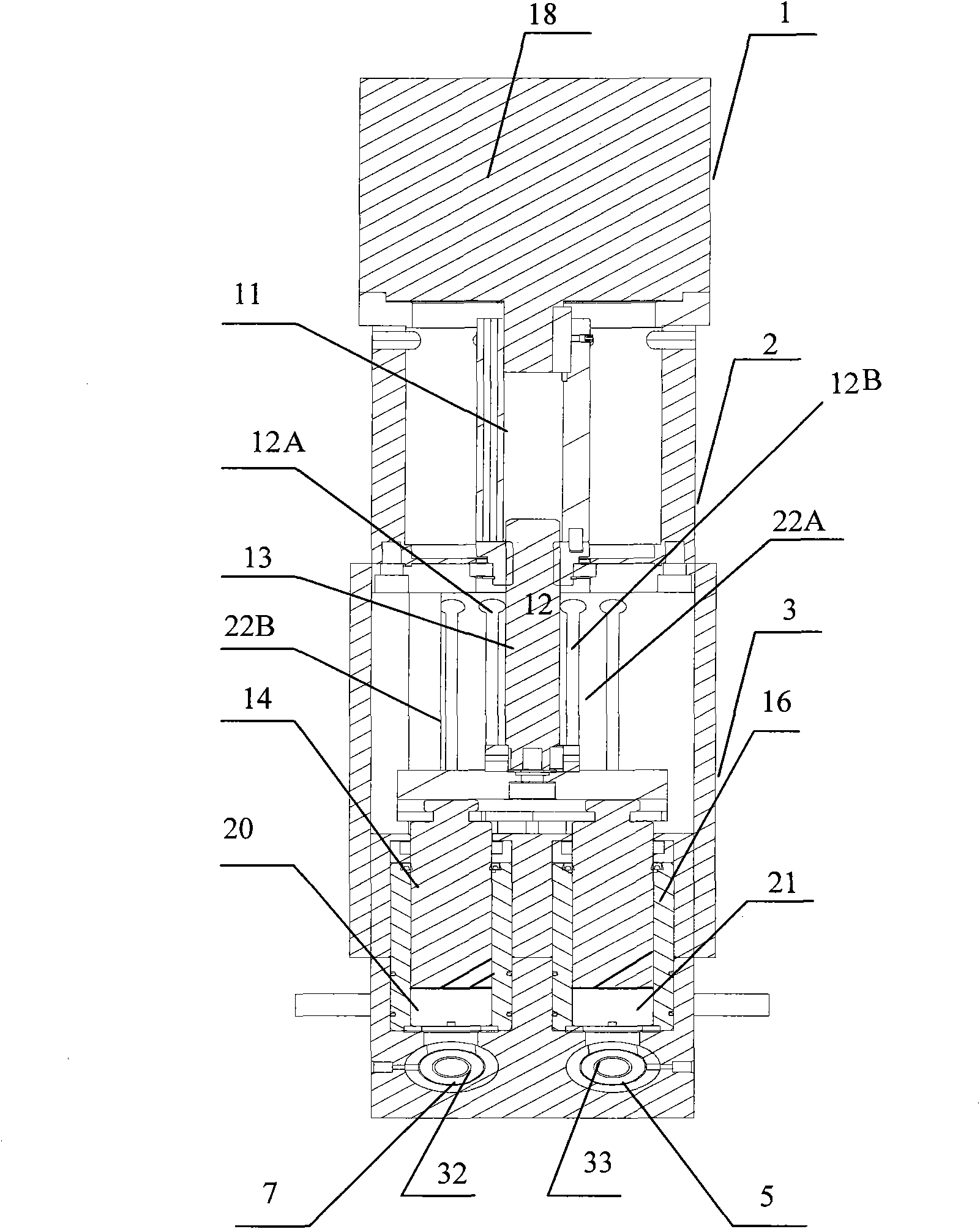 Two-component metering valve