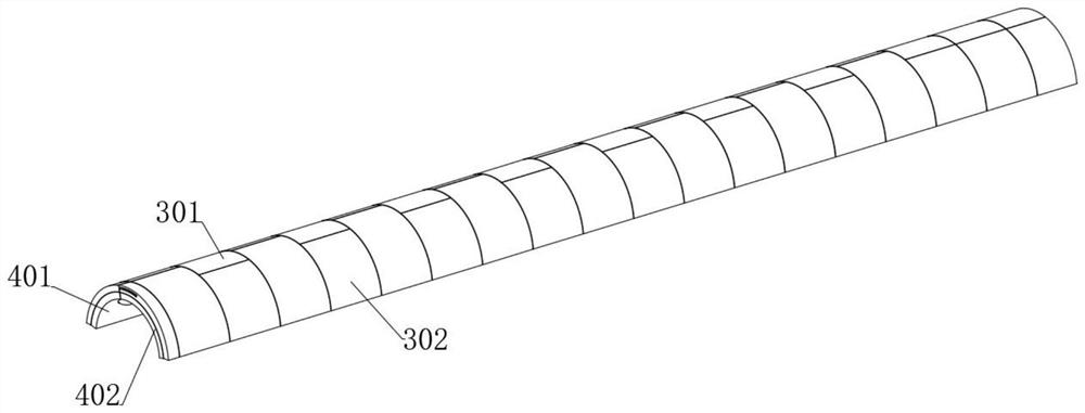 A pet handle-free door panel with a petal-type bite-sealing structure