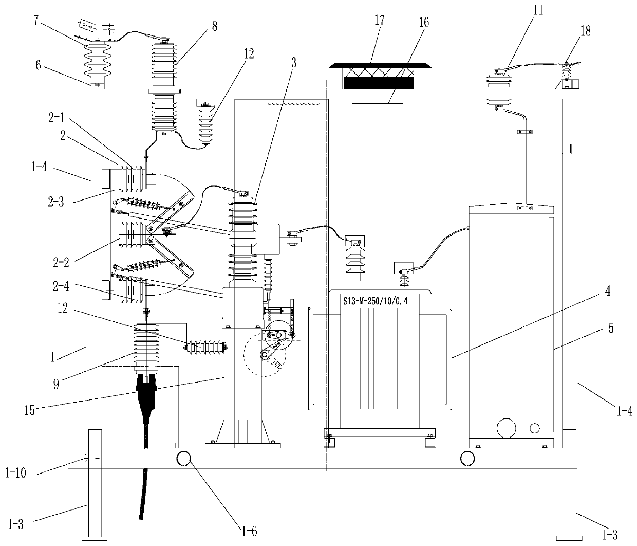 Outdoor mobile AC emergency power distribution device