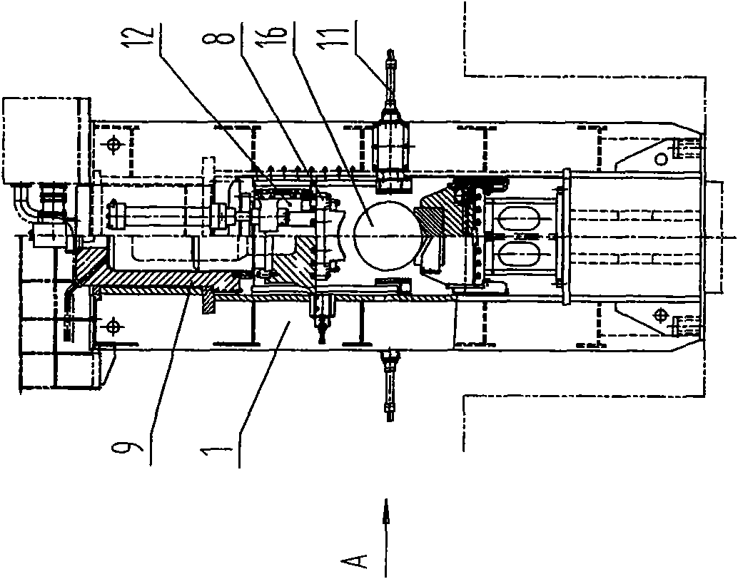 Vertical hydraulic straightening machine