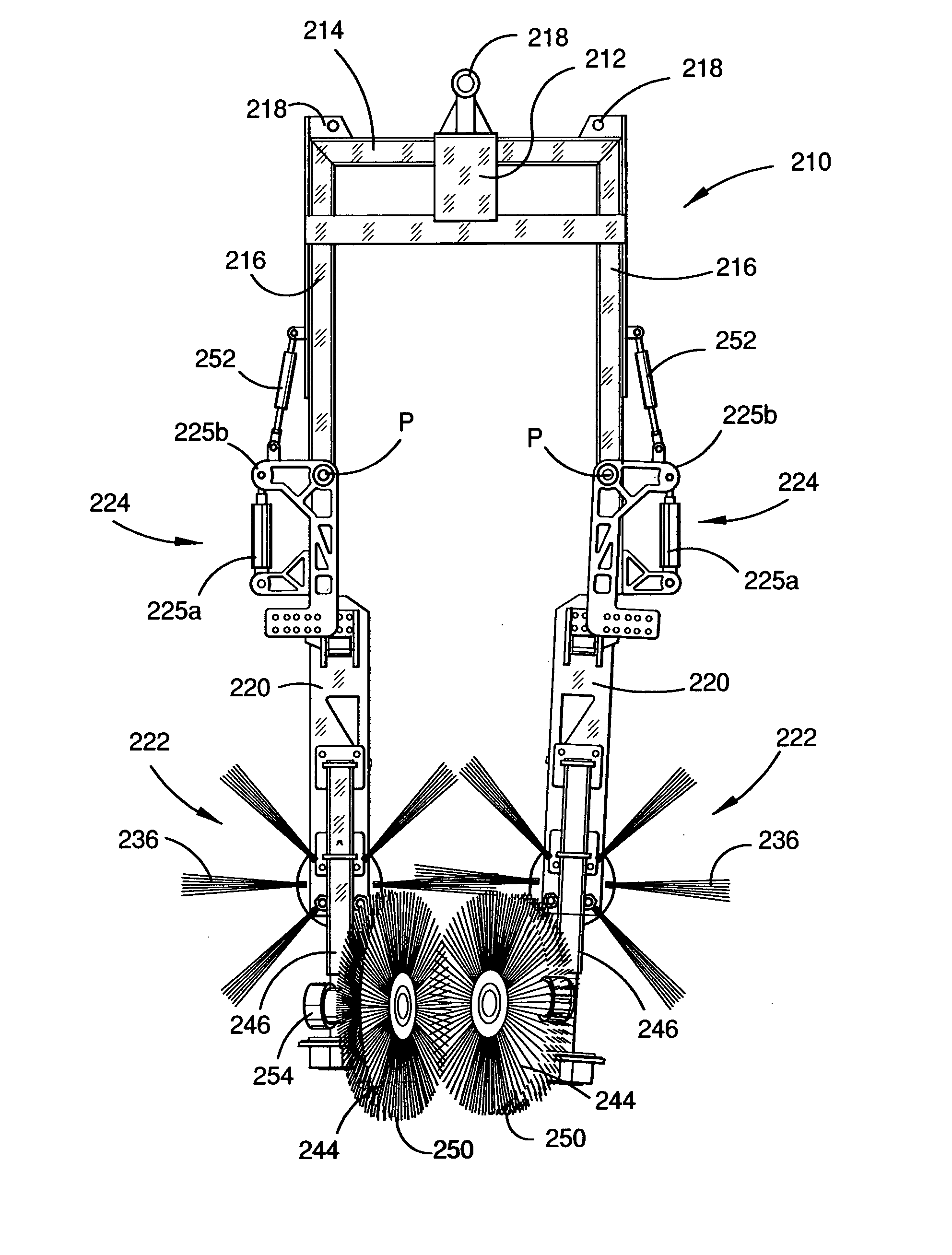 Machine for managing shoots of vines