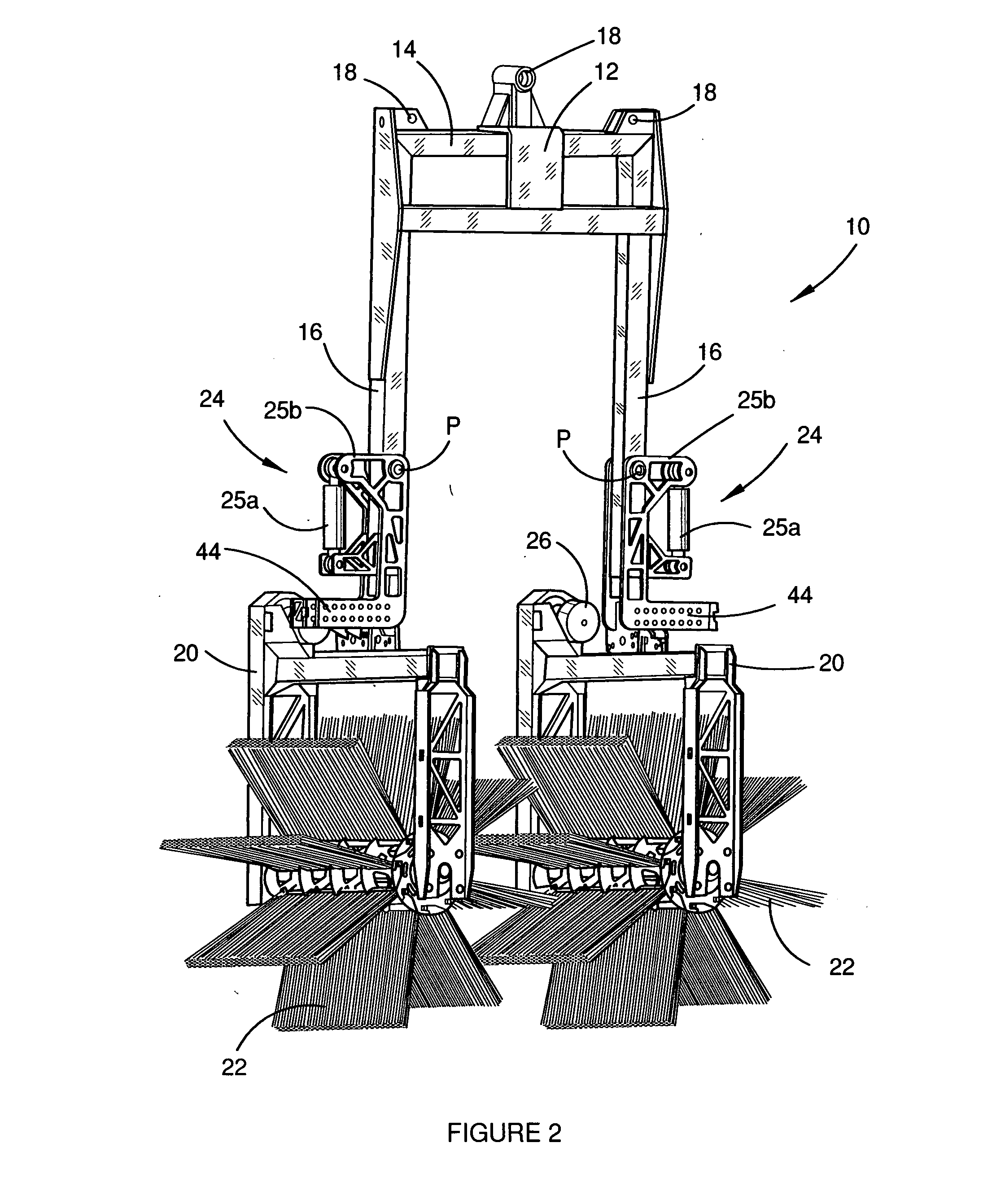 Machine for managing shoots of vines