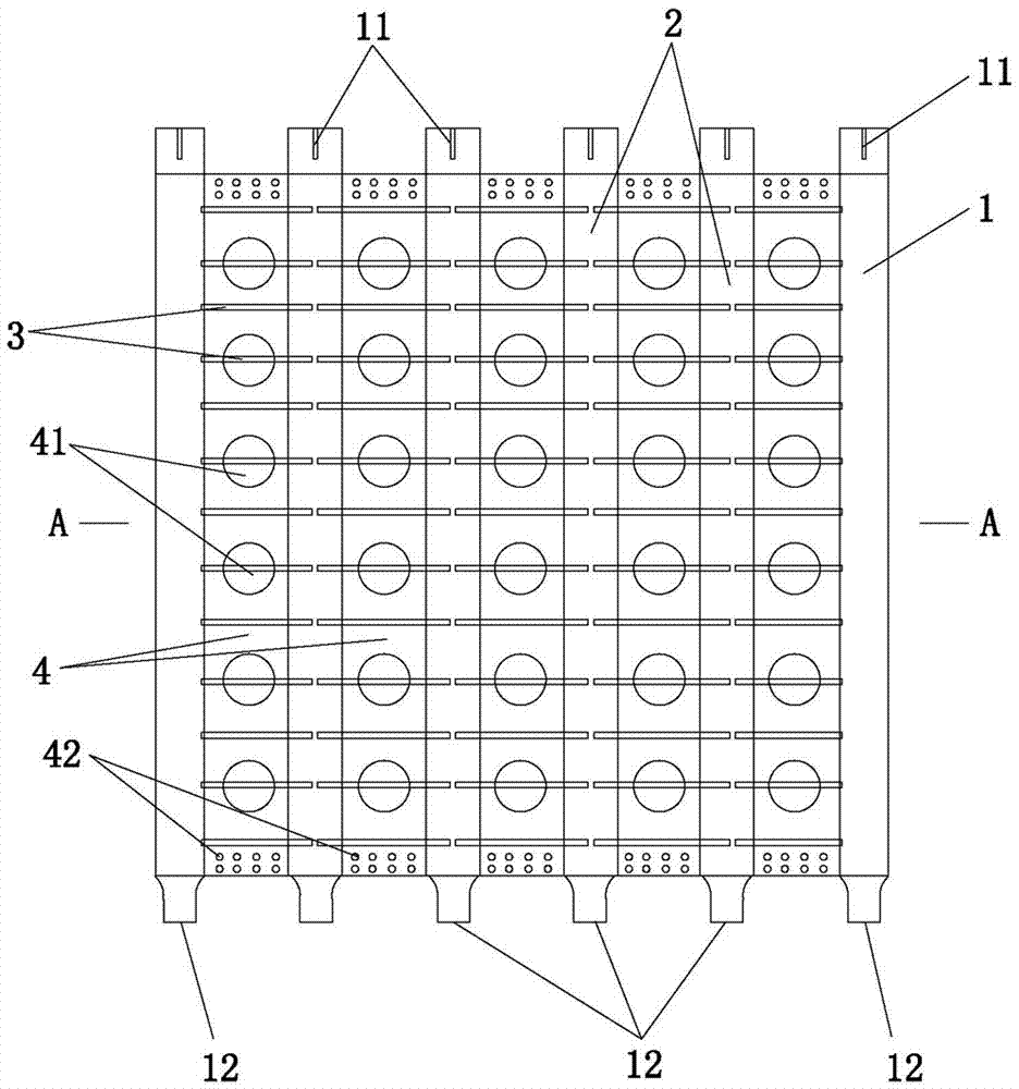 Line-shaped assembly type core column steel plate shear wall and assembly construction method thereof