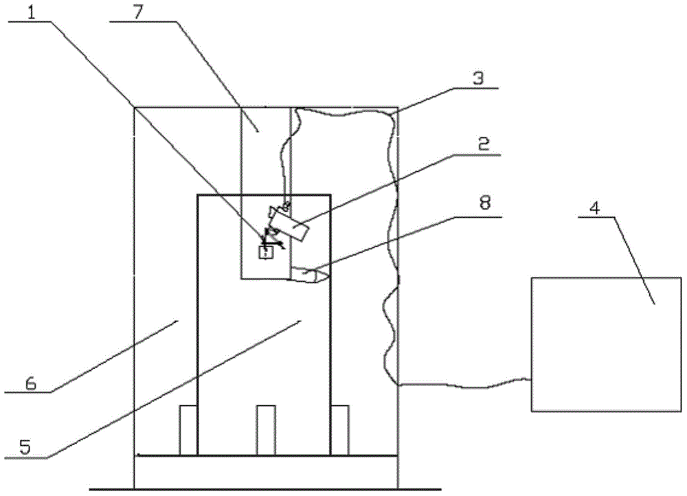 Observing system used in machining process and application method thereof