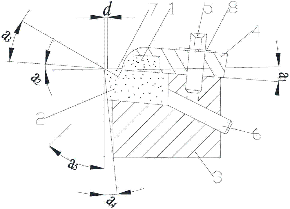 Strong turning tool with adjustable chip breaking block and use method thereof