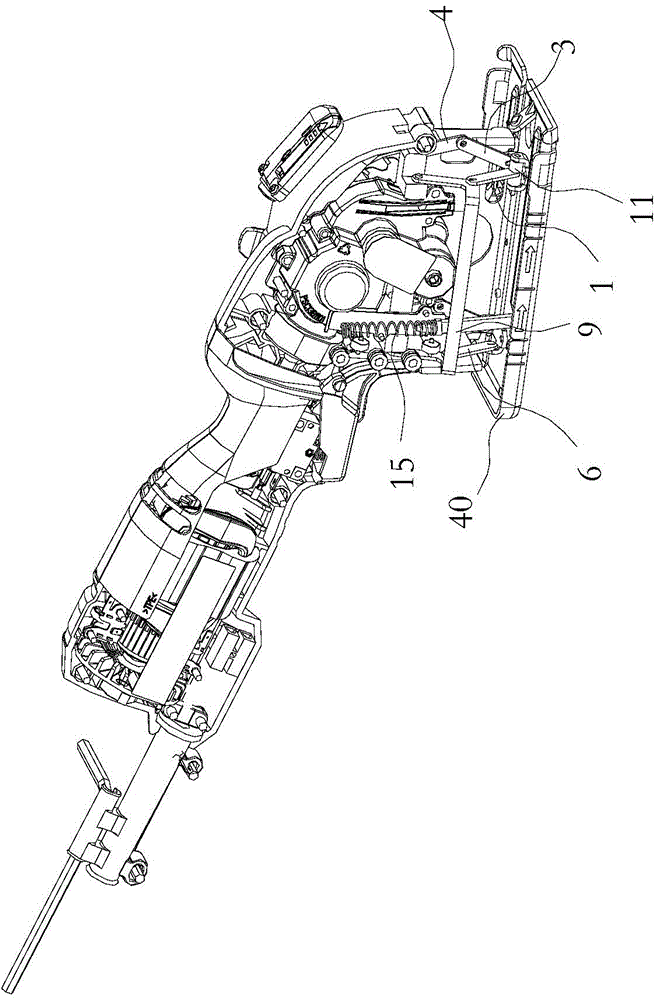 Electric circular saw cutting control device