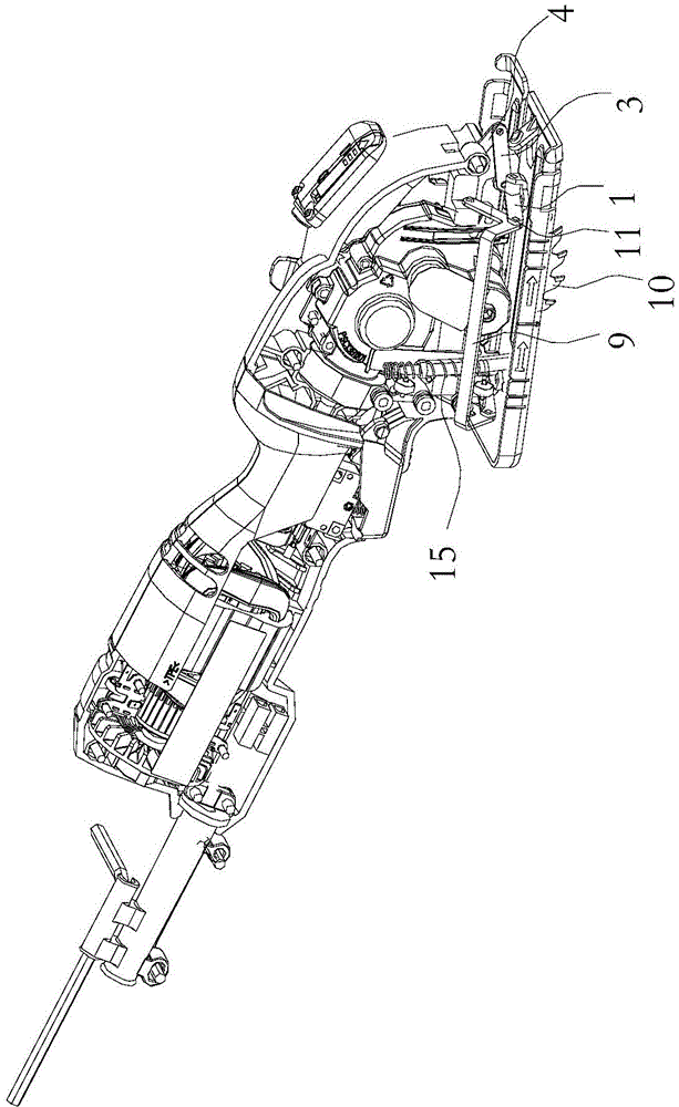 Electric circular saw cutting control device