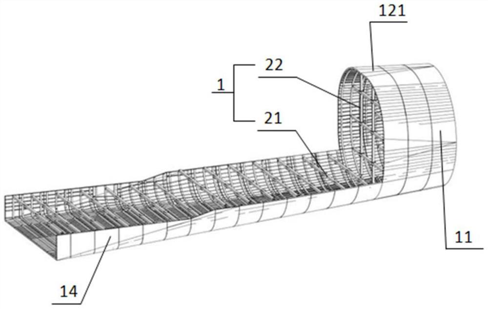 A Construction Method of Internal Model Support System for the Diffusion Section of a Super-Large Wind Tunnel