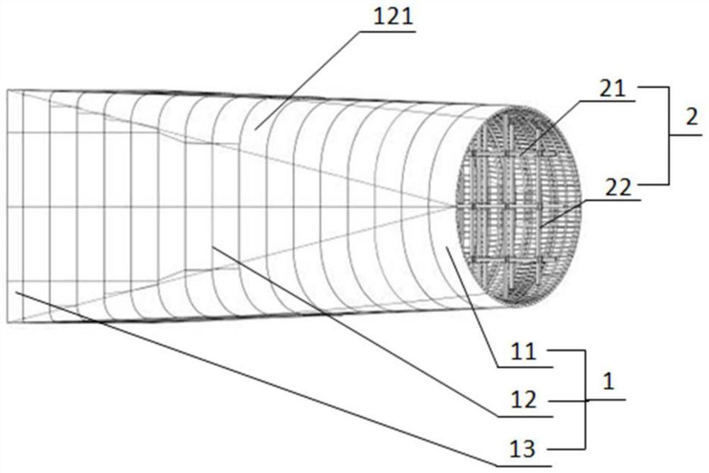 A Construction Method of Internal Model Support System for the Diffusion Section of a Super-Large Wind Tunnel