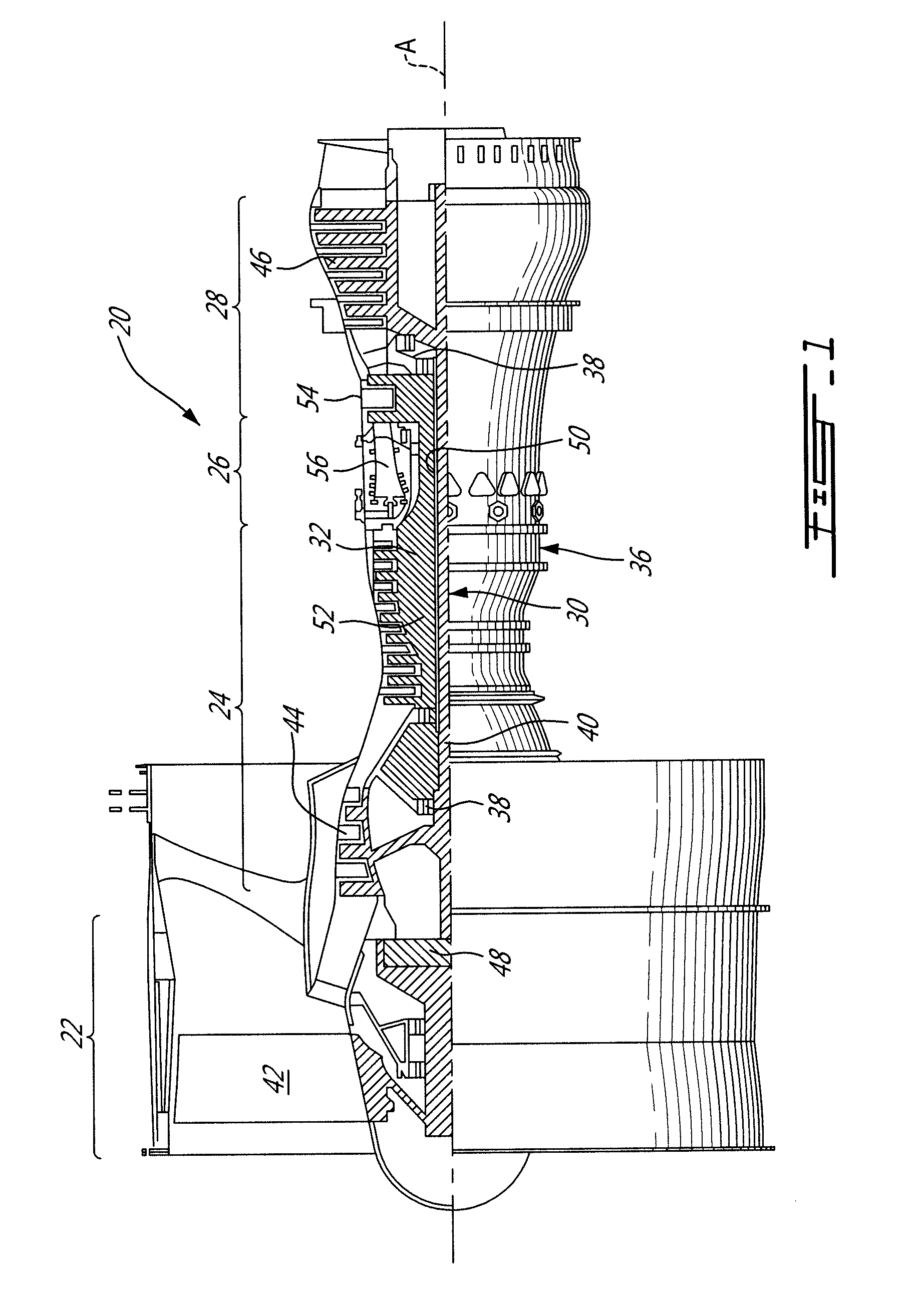 Gas turbine engine with angularly offset turbine vanes