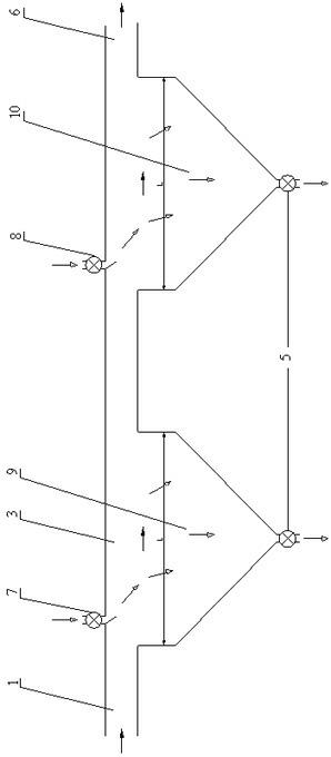 Device for carrying out heat exchange between gas and solid particulate matters