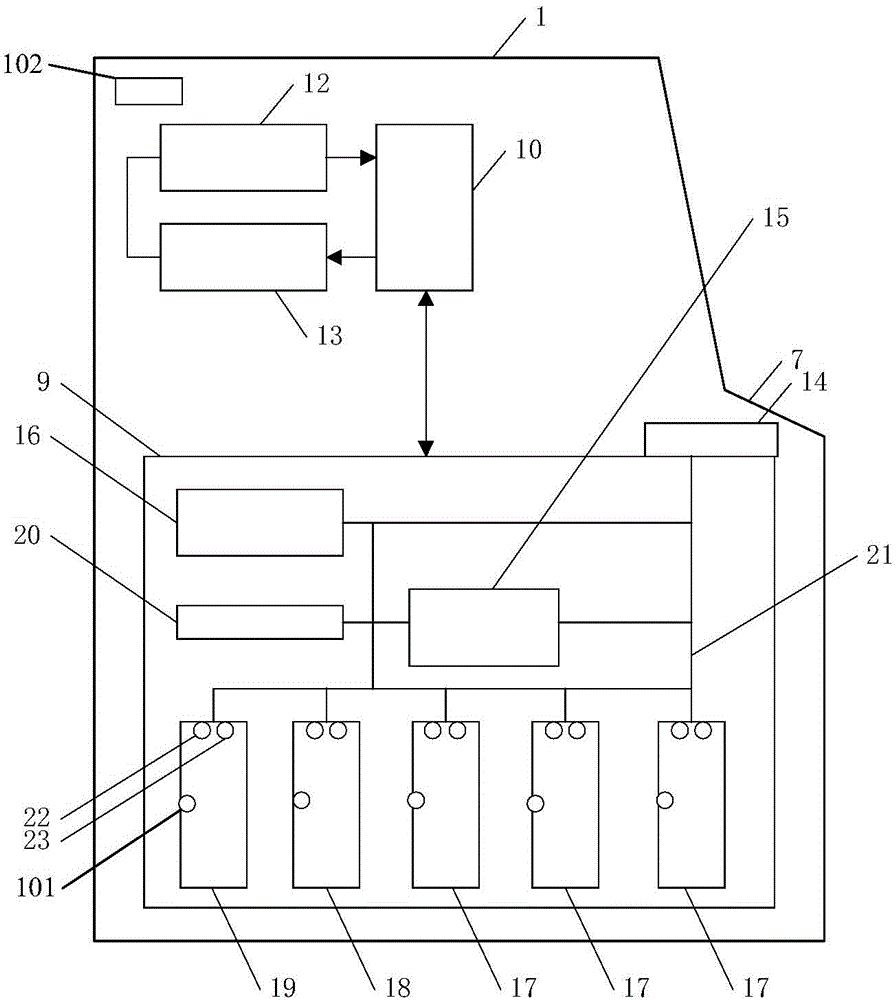 Cash bill case management system and cash bill case management method