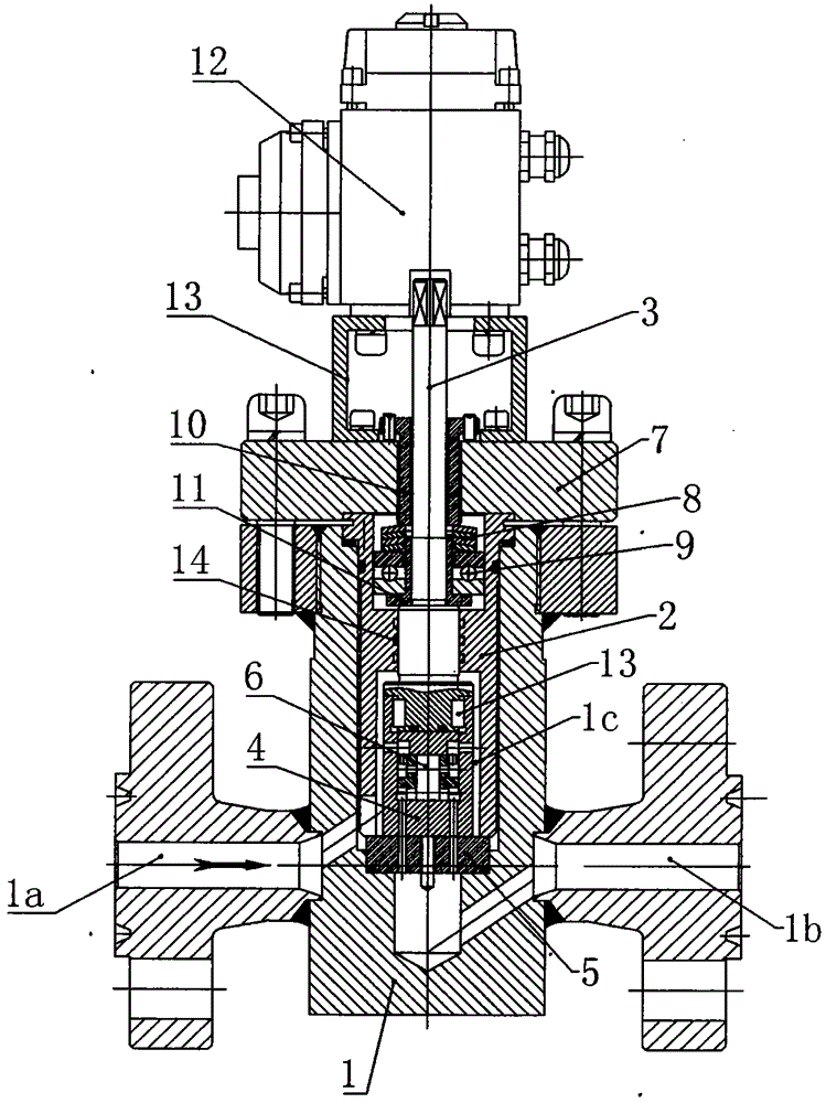 A grinding wheel type regulating valve