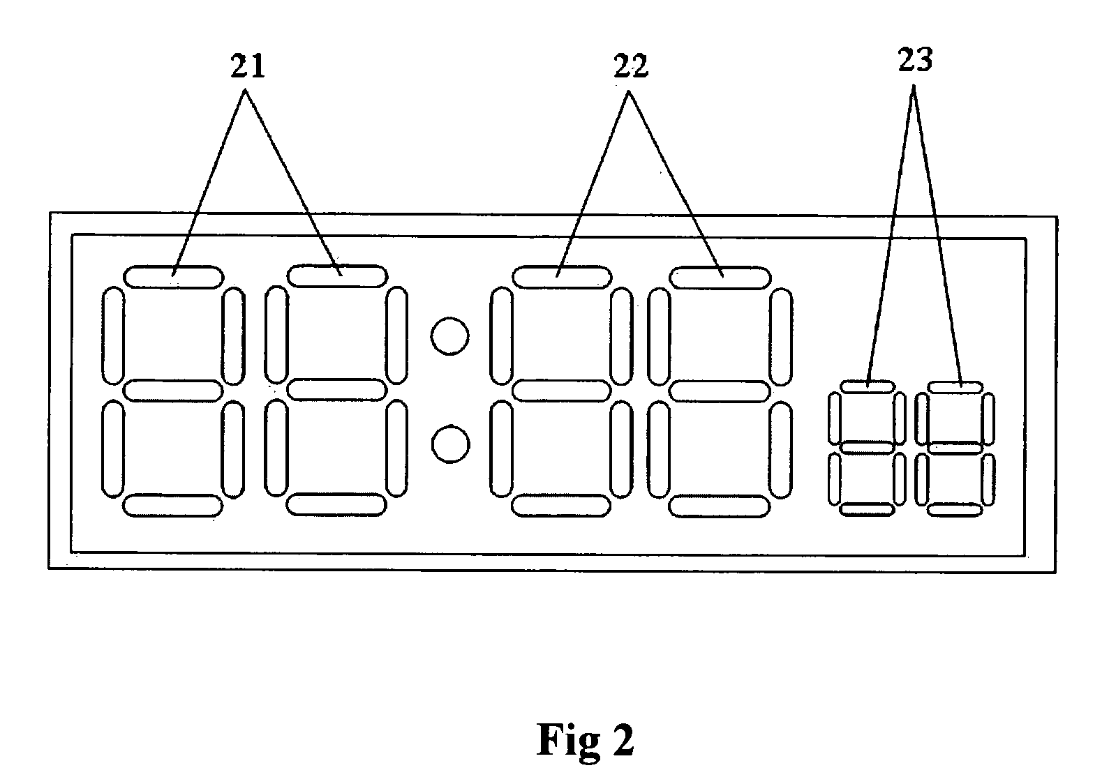 Timer display device having light generating module with circular arrangement