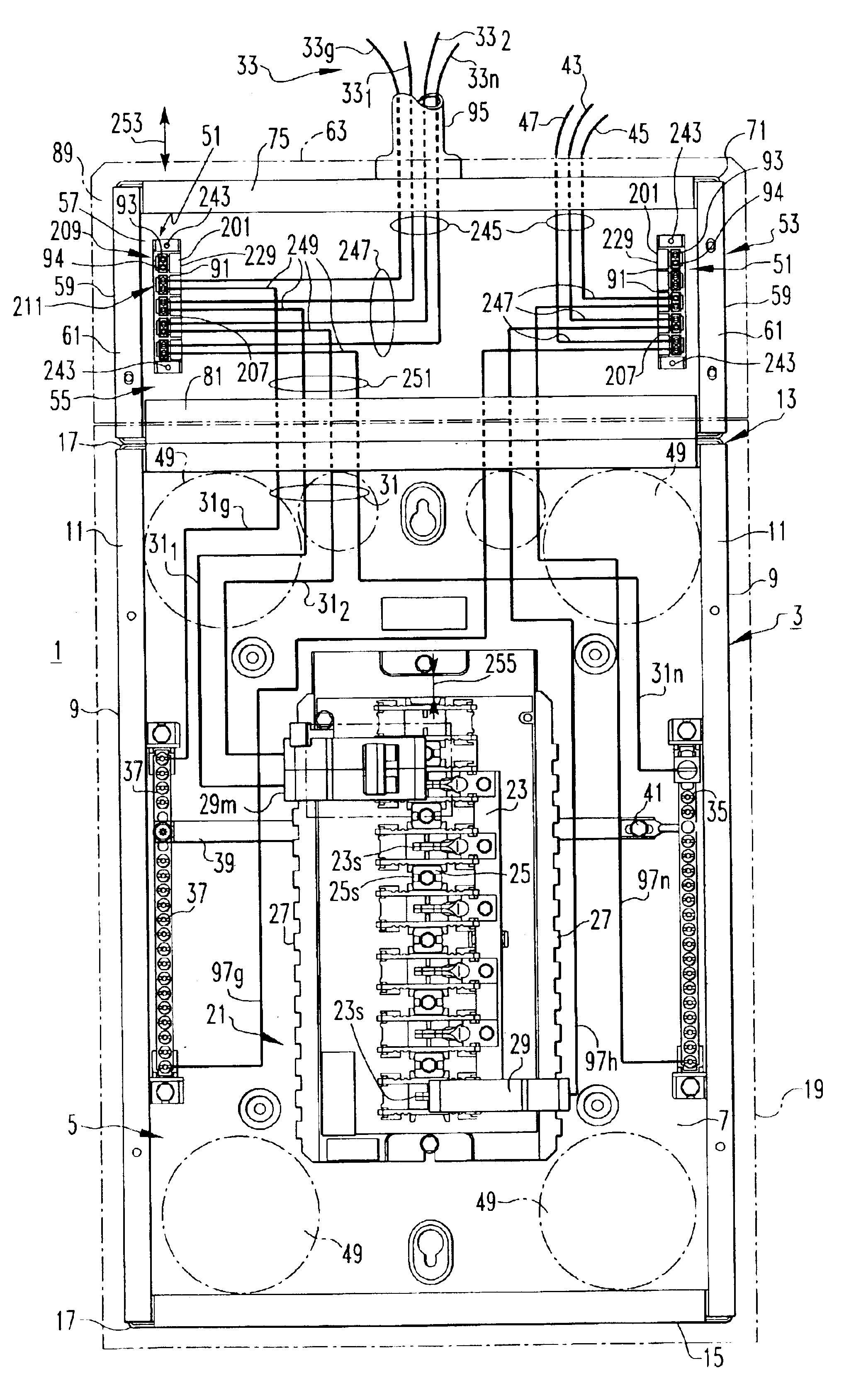 Terminal block and renovation load center employing the same