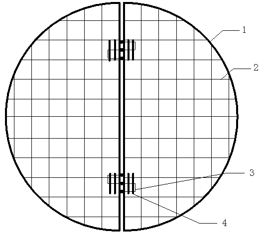 Protective mesh for manual hole-digging piles