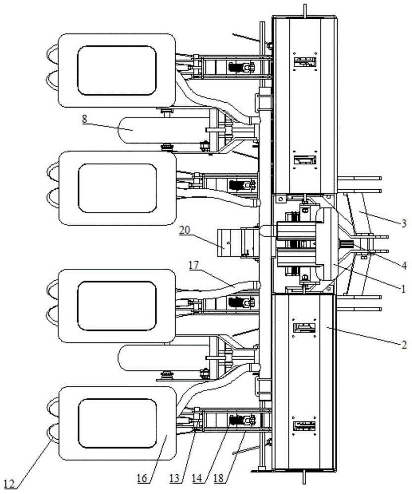 Collocated-copying no-tillage and precision corn sowing machine