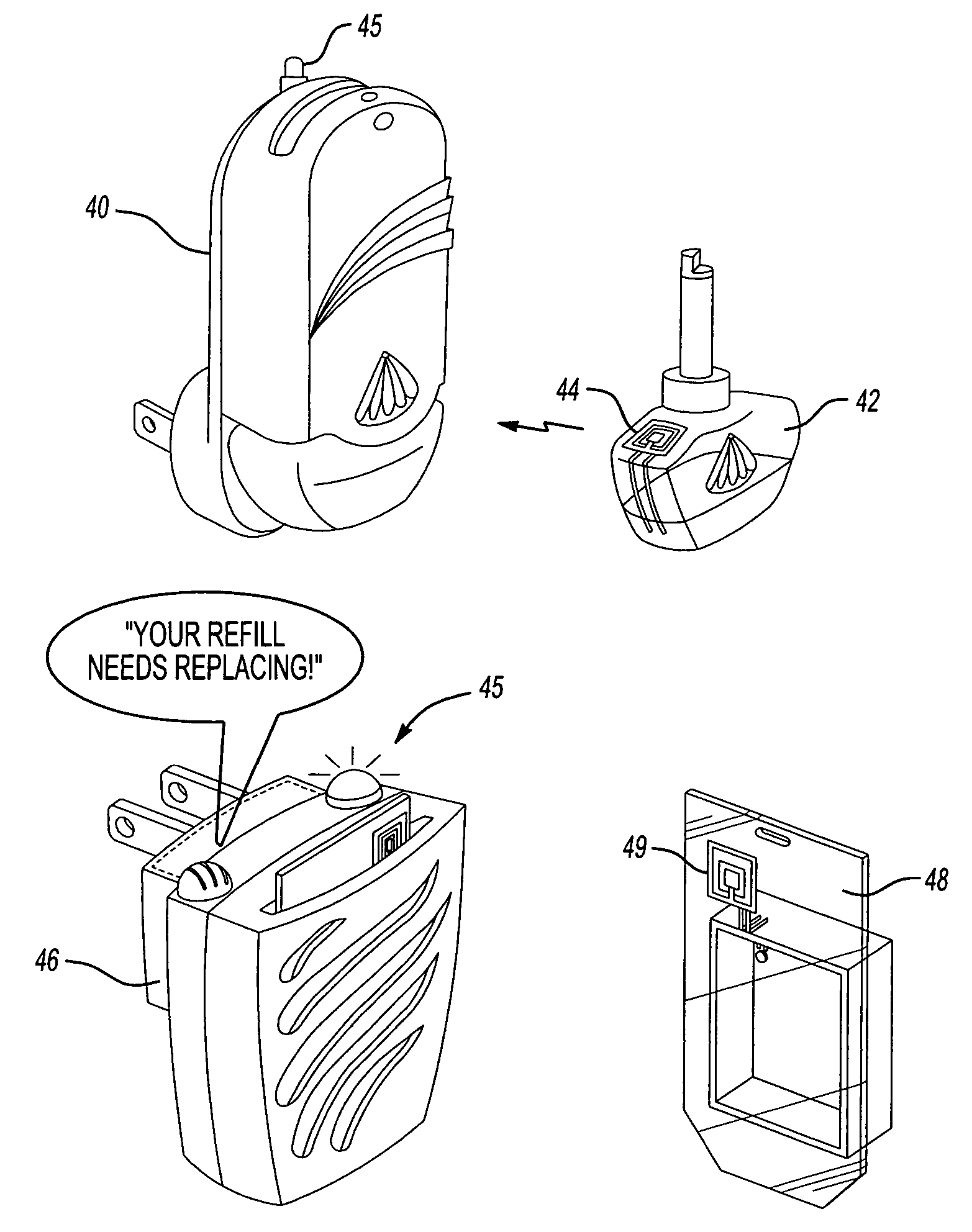 Product dispensing controlled by RFID tags