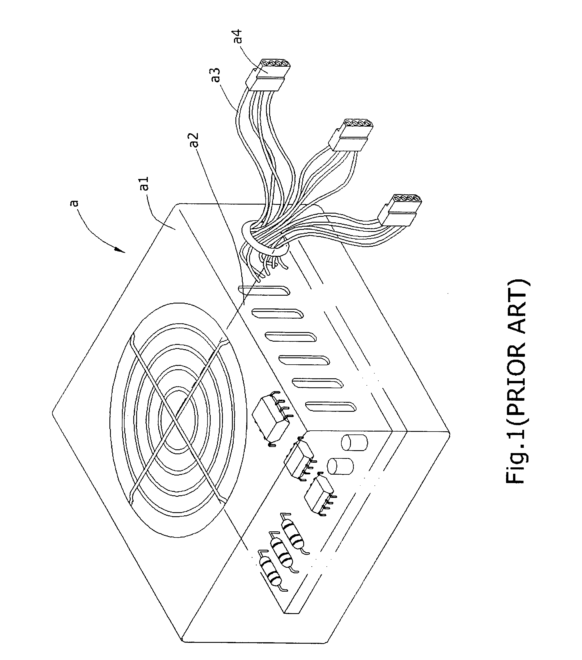 Wire structure of a power supply