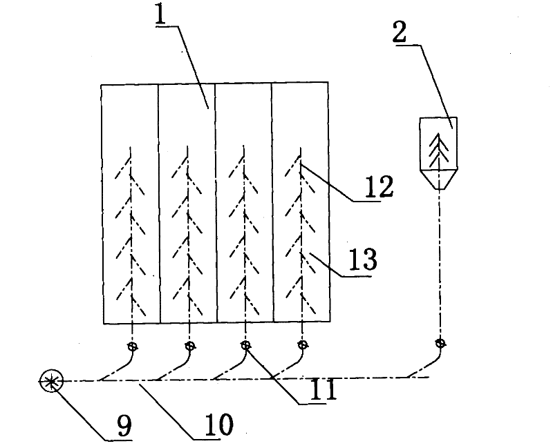 Recycling process of hot and humid air generated in wheat processing