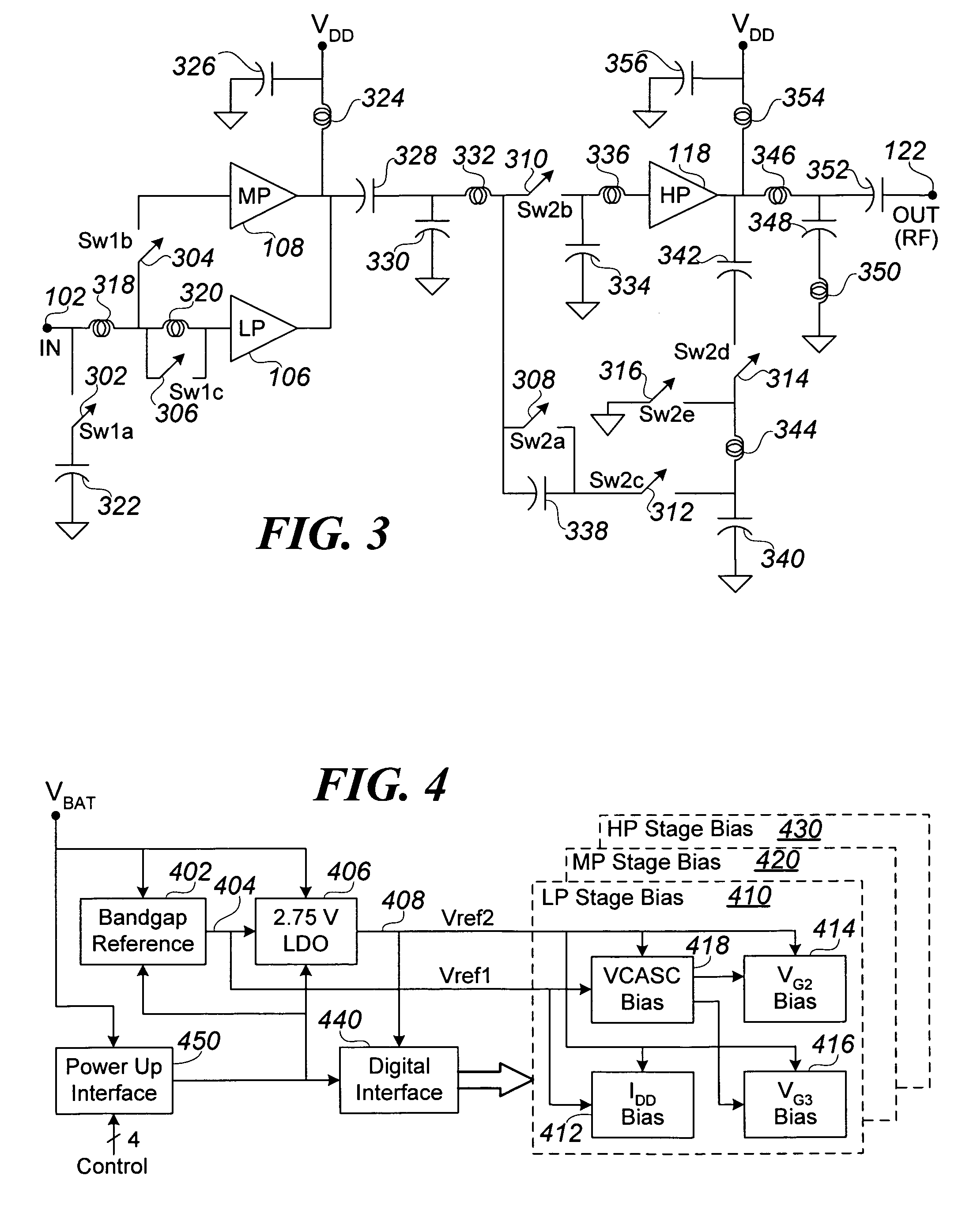 Power ranging transmit RF power amplifier